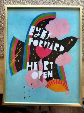 Lisa Congdon Eyes Forward, Heart Open 11 x 14" Print